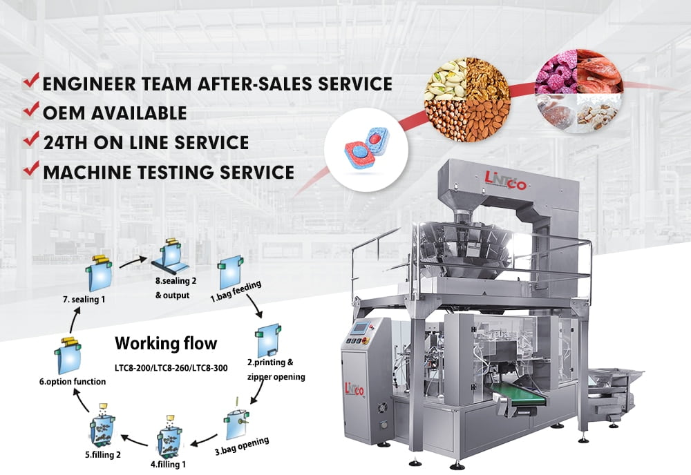 premade pouch granule packing machine
