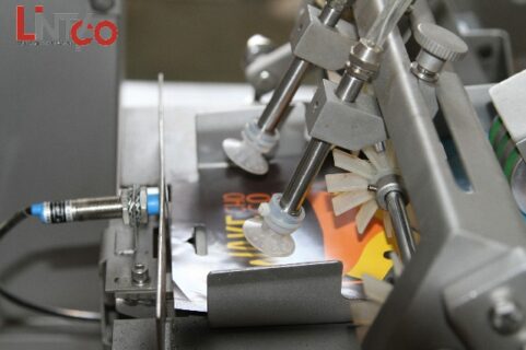 detail of packaging machine