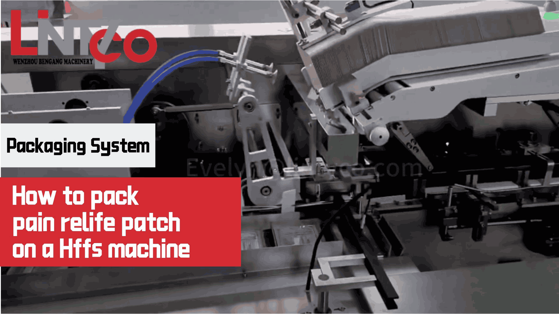 How to pack pain relief patch on a hffs machine