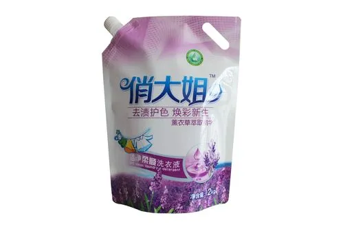 spout up bag Packaging machine for liquid detergent