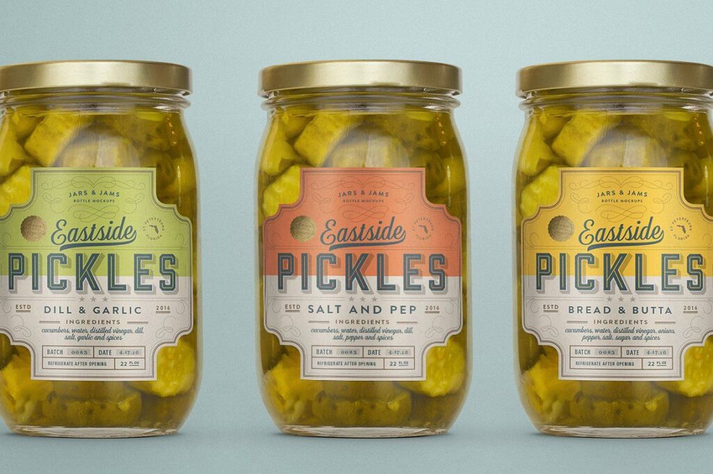 pickle packing bottle