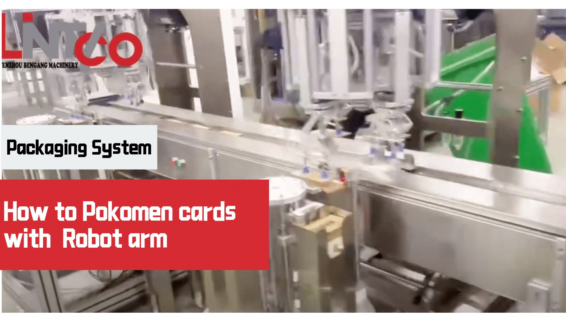How to pack pokomen cards with robot arm
