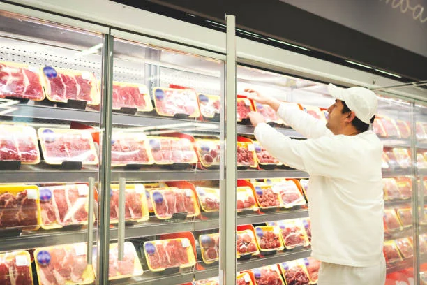 poultry in the supermarket